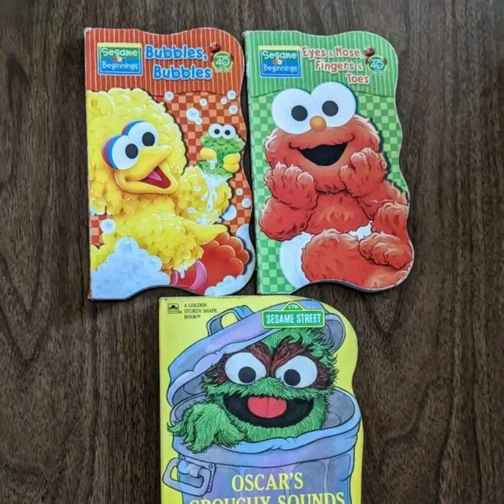 Sesame Street Bundle of 3 children's board books